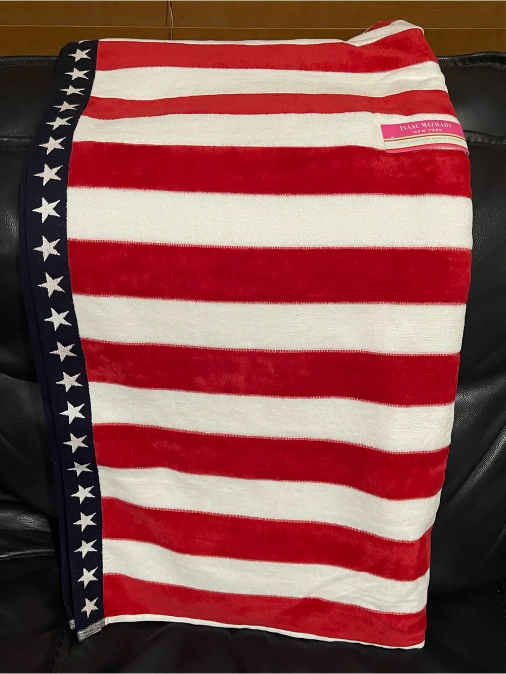 Patriotic Isaac Mizrahi Beach Towel - Patriotic Beach Towel